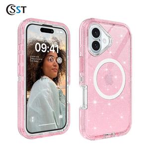 <span class=keywords><strong>Coque</strong></span> de téléphone à clip de ceinture magnétique Transparent de haute qualité <span class=keywords><strong>pour</strong></span> <span class=keywords><strong>iPhone</strong></span> 16 Plus housse résistante aux chocs et aux chutes - Product Image 6