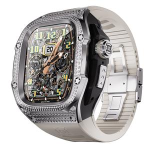 Bling Diamond Luxury Modification Kit strass 316L cassa per orologio in acciaio inossidabile <span class=keywords><strong>Apple</strong></span> <span class=keywords><strong>Watch</strong></span> Ultra 1/2 49mm - Product Image 3