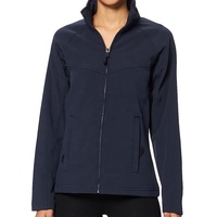 Chaqueta Softshell de mujer de diseño personalizado, cuello levantado, funcional, impermeable, ropa deportiva de invierno unida con forro polar