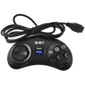 Classic 9 Pin 6 Button para Sega Mega Drive Gamepad <span class=keywords><strong>Controller</strong></span> para consolas de videojuegos de 16 bits Joysticks y controladores - Product Image 1