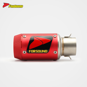 Tubo de escape de acero inoxidable de fibra de carbono de 51mm para motocicleta - Product Image 2