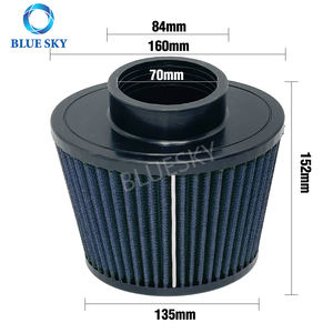 <span class=keywords><strong>Filtro</strong></span> de admisión de aire ovalado Universal personalizado de 2,76 '70mm reemplazo de <span class=keywords><strong>filtro</strong></span> de coche de carreras para uso automotriz personalizado de goma <span class=keywords><strong>KN</strong></span> - Product Image 3