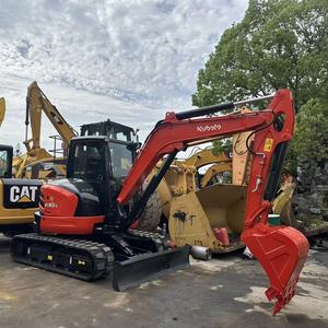 Excavadora Kubota KX163-5 usada de 5.6 toneladas, modelo 2024, maquinaria de construcción sobre orugas, excavadora Kubota KX163-5 usada de China con motor de alta potencia - Product Image 5
