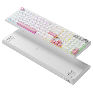EWEADN V104 Teclado de membrana PBT de 104 teclas USB Escritura silenciosa Impresión de logotipo personalizado Nuevo teclado para juegos de ordenador portátil de oficina <span class=keywords><strong>Precio</strong></span> de fábrica - Product Image 5