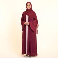 Abaya ouverte pour femmes, longueur des manches 52-62 cm, vêtements islamiques modestes