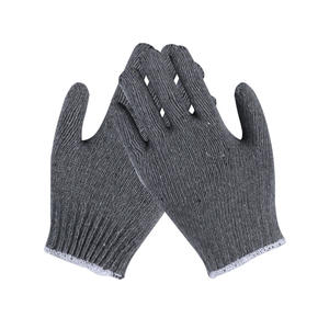 Guantes De Punto De Algodón Negro - Product Image 4