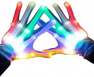 Wholesale Led Flashing <b>Finger</b> <b>Light</b> up Gloves With Batteries for Kids Cool Halloween Christmas Party - Product Image 3