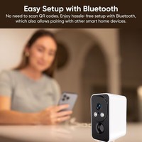 Caméra de sécurité intelligente Avstart Battery Cam 2K Wi-Fi pour la maison, caméra IP/réseau, intérieur/extérieur, batterie, Wi-Fi, solaire