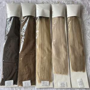 사용자 정의 손 묶여 씨실 패키지 개별 로고 헤어 확장 PVC 패키지 - Product Image 6