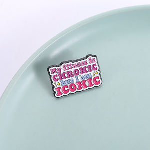 <span class=keywords><strong>Mi</strong></span> enfermedad es crónica pero soy Icohic Esmalte Pins Citas para adultos Broches <span class=keywords><strong>de</strong></span> salud mental Ropa Insignias <span class=keywords><strong>de</strong></span> solapa Joyería Regalo Amigos - Product Image 1