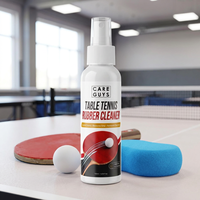 Nettoyant en spray pour caoutchoucs de tennis de table 120ml avec kit éponge – Restaure la tenue et nettoie la surface pour l'entretien à domicile et l'entraînement en club