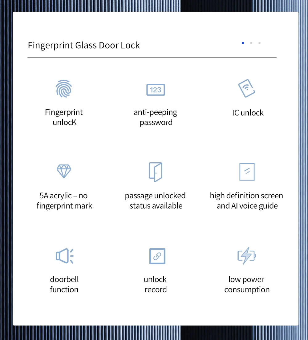 TTlock Smart RFID Digital Biometric Entrance Passcode Keyless Electronic Fingerprint Digital 12mm Glass Door Lock For Glass