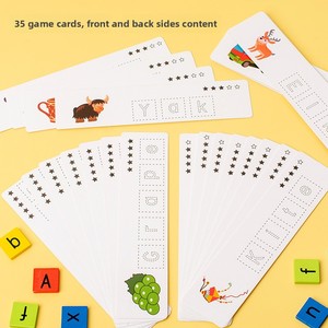 Tablero de agarre de mano <span class=keywords><strong>para</strong></span> niños, juguete de ortografía, 26 letras <span class=keywords><strong>en</strong></span> inglés, rompecabezas educativo <span class=keywords><strong>para</strong></span> guardería temprana, tiempo de juego - Product Image 3