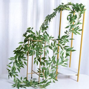 Feuilles de saule artificielles en soie, 100-200 cm, pour décoration de mariage et d'intérieur - Product Image 4