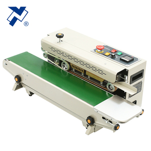 FR-900 기본 연속 간식 캔디 너트 씰링 기계 히트 밴드 실러 온도 제어 수평 씰링 기계 - Product Image 2