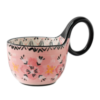 Ensemble de tasses à café et à thé en céramique avec assiette, passe au lave-vaisselle, utilisation à chaud/froid, design moderne, boîte cadeau