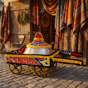 ZAHEREEN RFM2 Traditional Egypt Ramadan Fabric Food Carriage for Decoration EG - Product Image 2