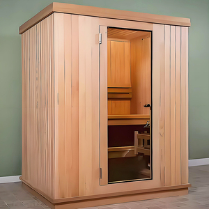 Sauna Comercial Interior para 2 Personas, 4 Personas, Cabina de Cedro Rojo, Sauna Clásica de Leña Infrarroja - Product Image 5