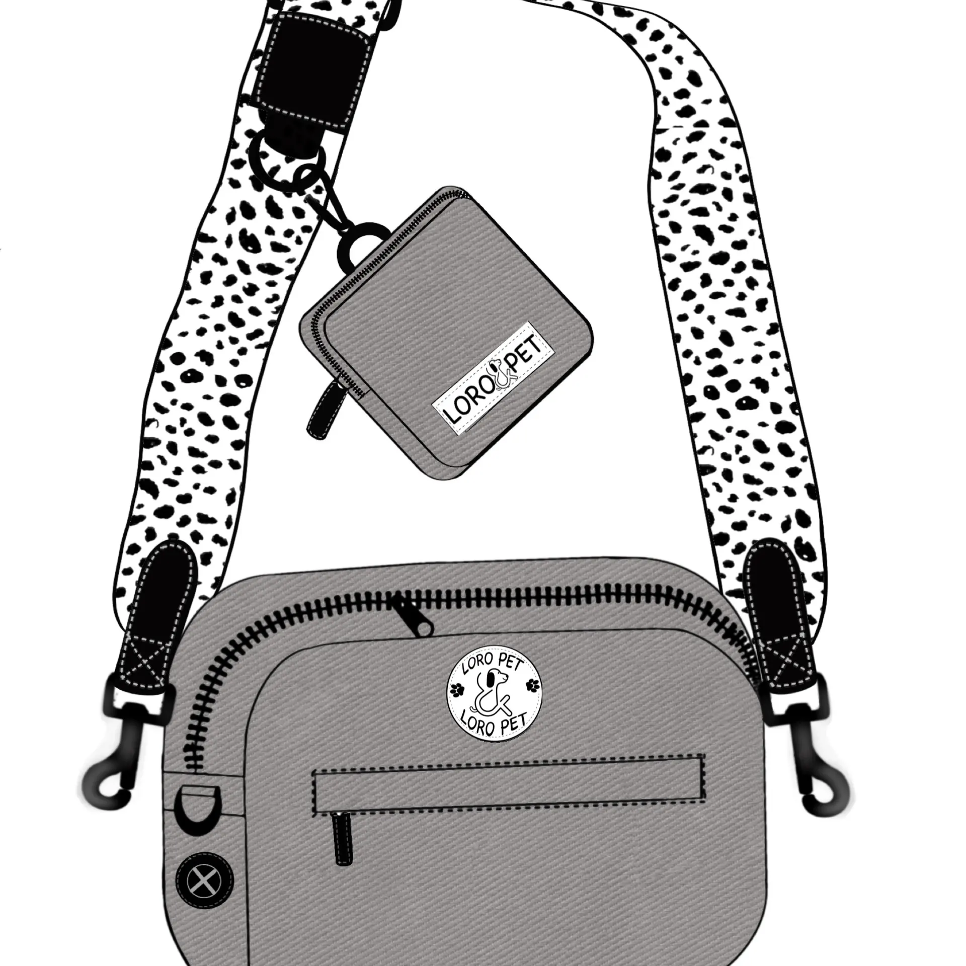 Waterdichte Hond Wandelen Zak Aangepaste Training Treat Pouch Bum Bag Crossbody Hond Fanny Pack Met Poep Zak Dispenser