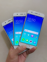 Oppo A57 en Stock, Pantalla LCD de 5.2 Pulgadas, 3+32 GB, Doble SIM, 4G/5G, Teléfono Celular Android, Batería de 2900 mAh, Cámaras de 13MP/8MP, Sensor de Huellas Dactilares, Dorado/Rosa