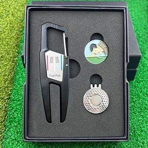 True Putt <b>Golf</b> Divot Tool Titanium Alloy Magnetic Ball Marker Gift Set For Golfers - Product Image 1