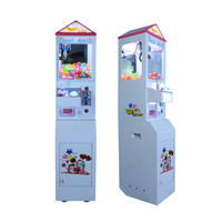 Mini distributeur de bonbons à griffes, machine à attraper les poupées pour enfants, machine à attraper les peluches, machine à griffes d'arcade avec accepteur de billets