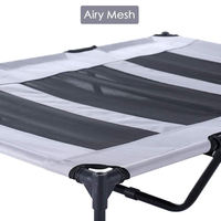Lit d'extérieur pour chien, lit surélevé pour animaux de compagnie avec auvent Durable, tissu Oxford 1680D Portable pour le Camping ou la plage
