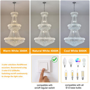 โคมไฟระย้าคริสตัลสีทองสไตล์โมเดิร์นสำหรับตกแต่งภายใน โคมไฟห้อยระย้าขนาดใหญ่สำหรับบันไดโรงแรม - Product Image 3