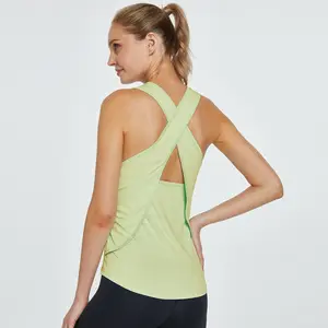 Gilet de Sport d'été en cours d'exécution débardeur d'entraînement de gymnastique pour les femmes à séchage rapide respirant débardeurs pour femmes