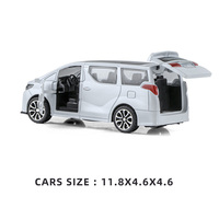Voiture miniature en alliage moulé sous pression à l'échelle 1:32 avec portes ouvrables, 3 couleurs assorties, modèle de véhicule en métal pour collection d'enfants, cadeau