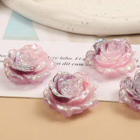 Résine de gouttelettes de colle effet œil de chat Aurora, rose gras, pour l'art DIY, les fleurs, les bijoux, les coques de téléphone portable