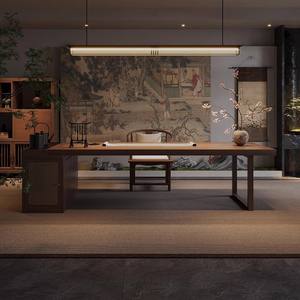 Скандинавский современный прочный многофункциональный стол из массива дерева 2-в-1 для письма и работы с эргономичным дизайном для домашнего офиса - Product Image 6