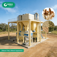 Nouvelle ligne de granulation automatique à anneau en acier inoxydable pour aliments pour volailles, haute capacité 1-100 tonnes/heure, télécommande