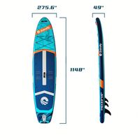 Planche de SUP Tri-fin 350cm 11.6ft avec configuration 3 ailerons, modèle Touring personnalisé, de Chine, Lumark