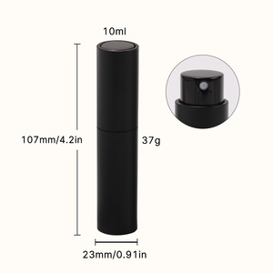 Hot bán 10ml Twist Up ABS Mini Nước hoa bơm lại chai màu đen và trắng du lịch nước hoa atomizer cho các bên, quà tặng, ngày - Product Image 3