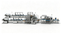 Machine de tri, de comptage et d'alignement de sachets à trois/quatre soudures latérales, avec remplissage, en acier inoxydable 304, pour l'emballage alimentaire