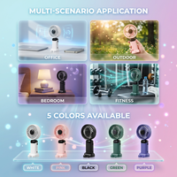 Kipas Genggam Mini Aromaterapi 3 Kecepatan, Baterai Berkualitas Tinggi, Portable, USB Rechargeable, untuk Penggunaan di Rumah, Luar Ruangan, Mobil/RV, dan Berkemah