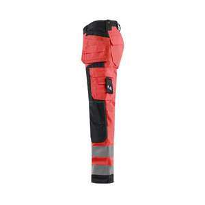 BLAKLADER - 156818115599C46 Pantalon d'artisan haute visibilité Rouge/Noir-EAN 7330509402993 HI-VIS WORKWEAR - Product Image 4