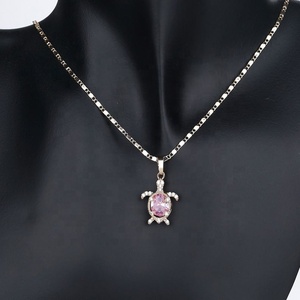 ชุดเครื่องประดับ Hd Jewelry สร้อยคอแฟชั่นและต่างหูเพชรคิวบิกเซอร์โคเนีย ดีไซน์เต่าน่ารัก ชุบทอง 18K วัสดุทองเหลืองคุณภาพ Aaa สำหรับผู้หญิง - Product Image 6