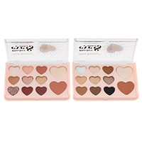Kiss Beauty 11 couleurs miroitant paillettes maquillage fard à joues Palette de fards à paupières en gros Logo personnalisé marque privée cosmétique ombre à paupières