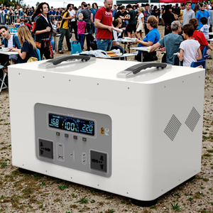 สถานีพลังงานลิเธียมแบบพกพา 2000WH 500W เครื่องกำเนิดพลังงานแสงอาทิตย์ แบตเตอรี่สำรองสำหรับการเดินทางกลางแจ้งและตั้งแคมป์ - Product Image 1