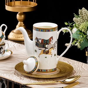 ชุดกาแฟเซรามิกหรูหราสไตล์นอร์ดิกขายดี 15 ชิ้น ชุดน้ำชา - Product Image 4