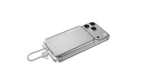 แบตเตอรี่สำรองแบบพกพาแม่เหล็กไร้สายบางเฉียบพิเศษ ความจุ 5000mAh พร้อมสายชาร์จ - Product Image 4