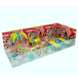 Centro comercial de alta calidad Paseos Niños Rosa Interior Soft Playground Equipment Bounce House Área de juegos para la <span class=keywords><strong>venta</strong></span> - Product Image 3