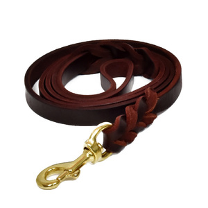 สายหนังหรูหราสำหรับสายจูงสุนัขทนทานสำหรับสุนัขขนาดใหญ่และแข็งแรง - Product Image 1