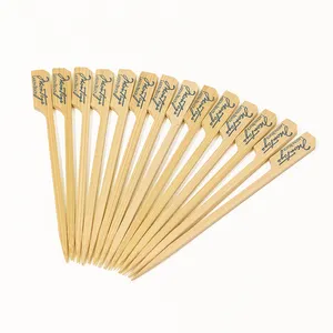 Sécurité alimentaire Tampon à chaud disponible 9cm choix de doigt bambou pic petits bâtons de brochette en bambou
