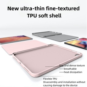 Cho Ipad bàn phím trường hợp 2025 New iPad 10.9 inch 10th thế hệ tripfold PU Silicone trường hợp chống sốc lật Bìa Bút Chì Chủ từ da máy tính bảng - Product Image 2