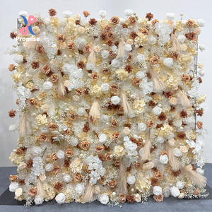 Promesa, superventas, venta al por mayor, Fondo de boda, pared de flores de estilo Artificial para fiesta, evento, escenario, decoración de boda - Product Image 1