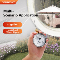 PSI Water Pressure Gauge for Irrigation Hose, Garden Drip Irrigation Agricultural Pressure Meter Monitor