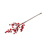 Buah Keberuntungan Daun Emas Buah Merah Dekorasi Buatan Bunga Holly Kering Ruang Tamu Dekorasi Tahun Baru Pernikahan Gaya Segar